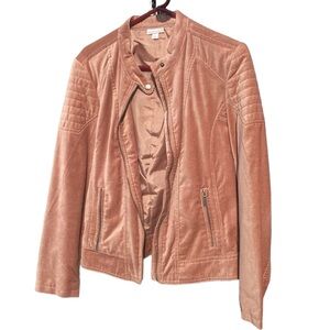 Soft Rose Velour Jacket.